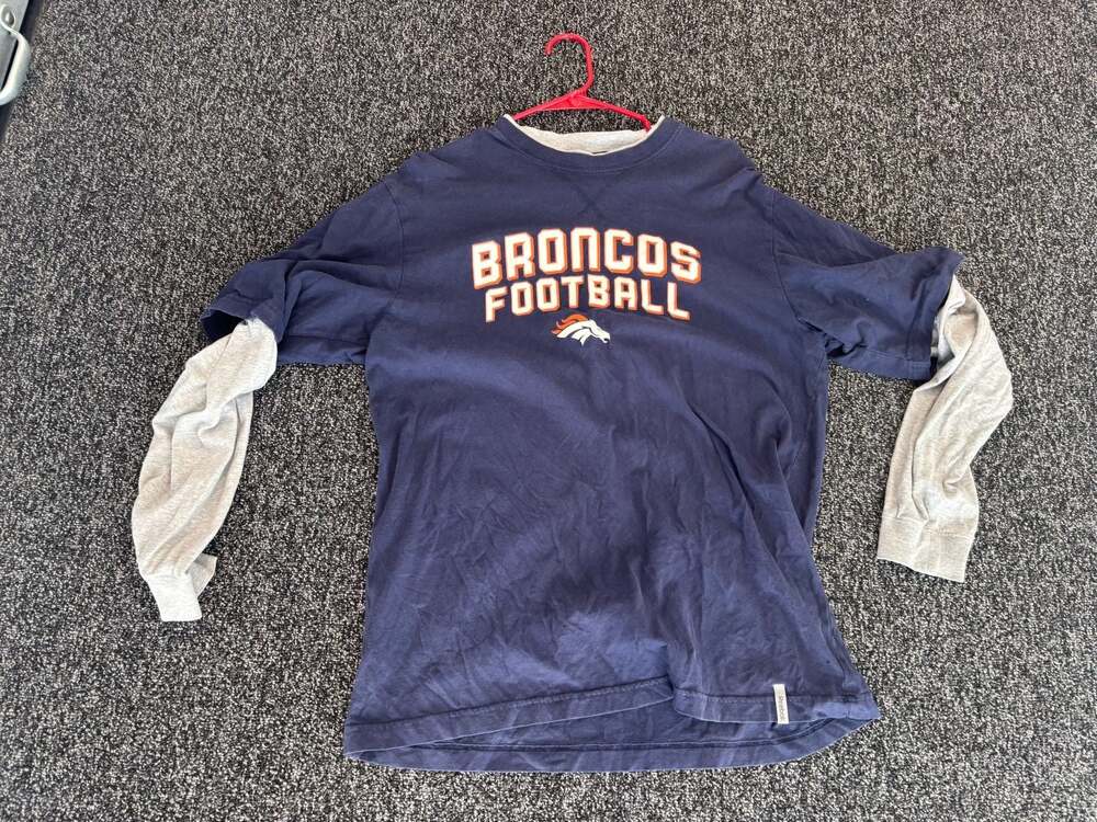 Reebok Denver Broncos NFL Team Apparel Long Sleeve T-Shirt